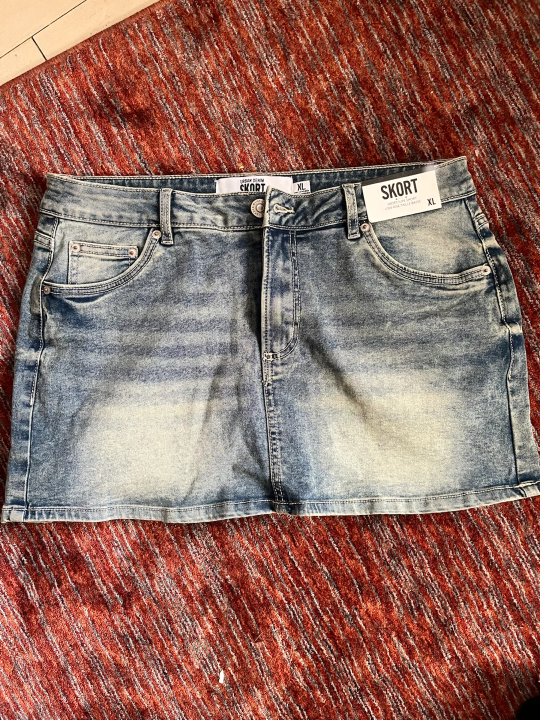 Urban Denim Low-Rise Skort XL