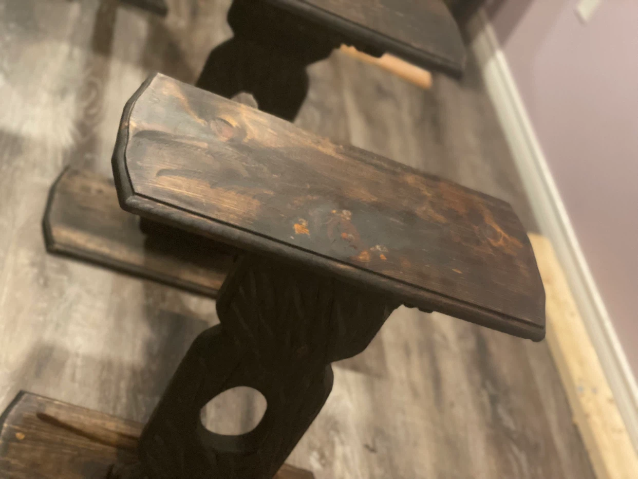 Handcrafted Rustic Dark Walnut C-Tables / Side Tables (Pair) - photo 4
