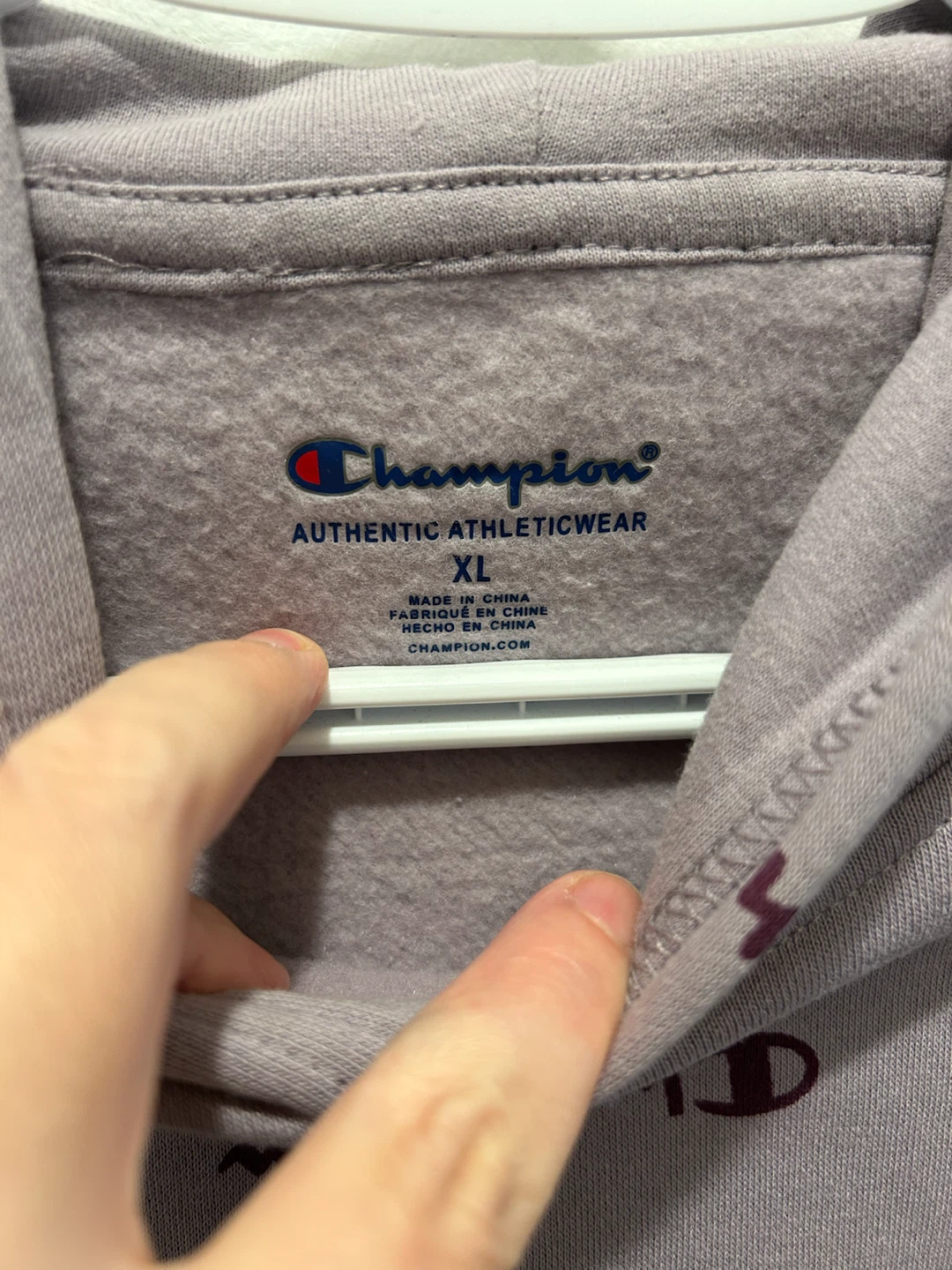 Girls Champion All-Over Print Logo Hoodie – Size XL - photo 3