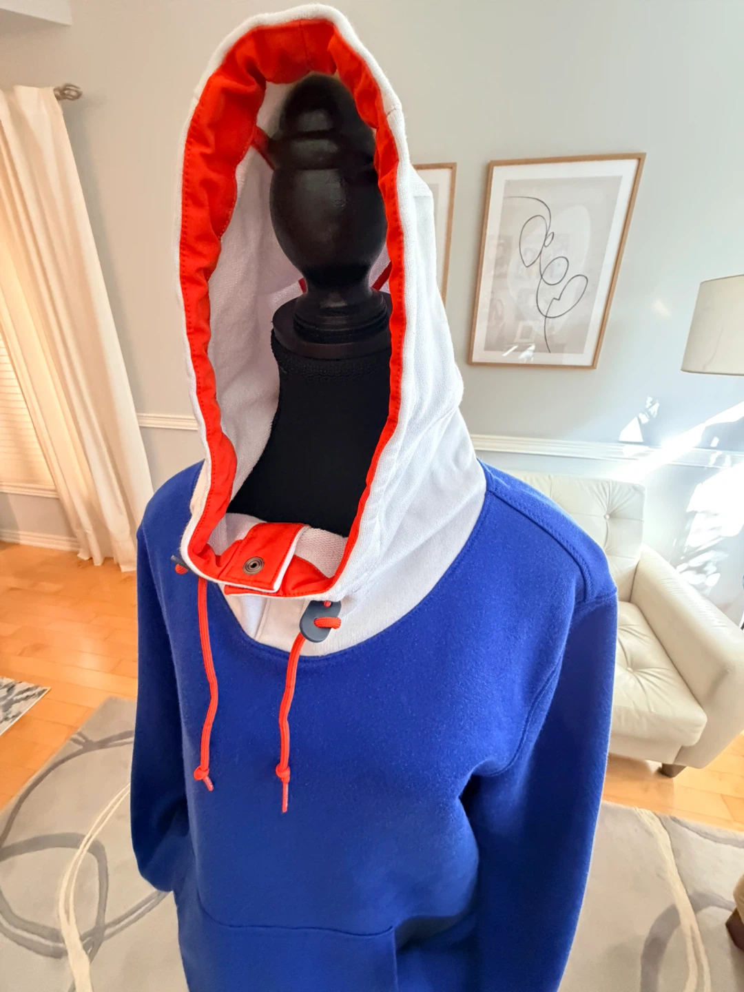 Nautica blue and white graphic hoodie - photo 5