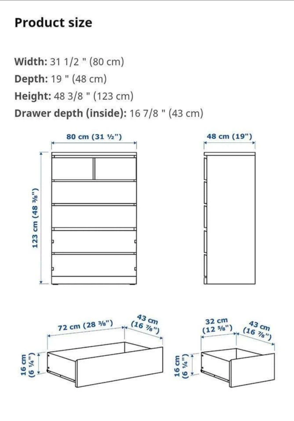 IKEA 6-drawer dresser,delivery available - photo 3