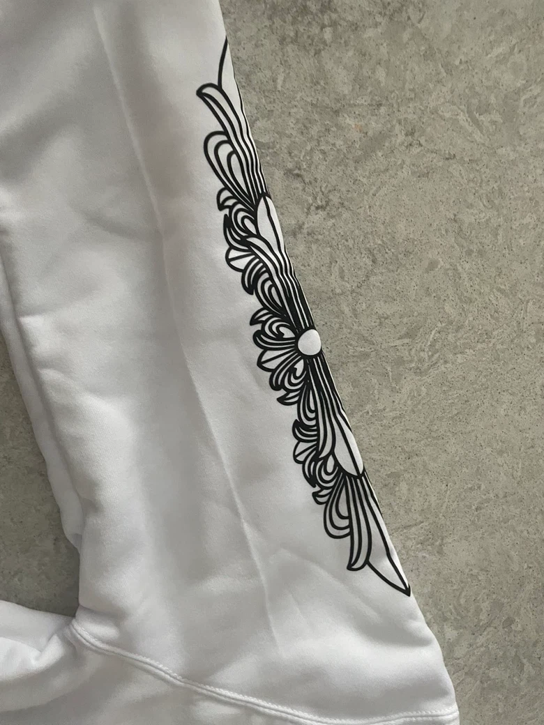 Chrome Hearts White Zip-Up Hoodie - photo 3