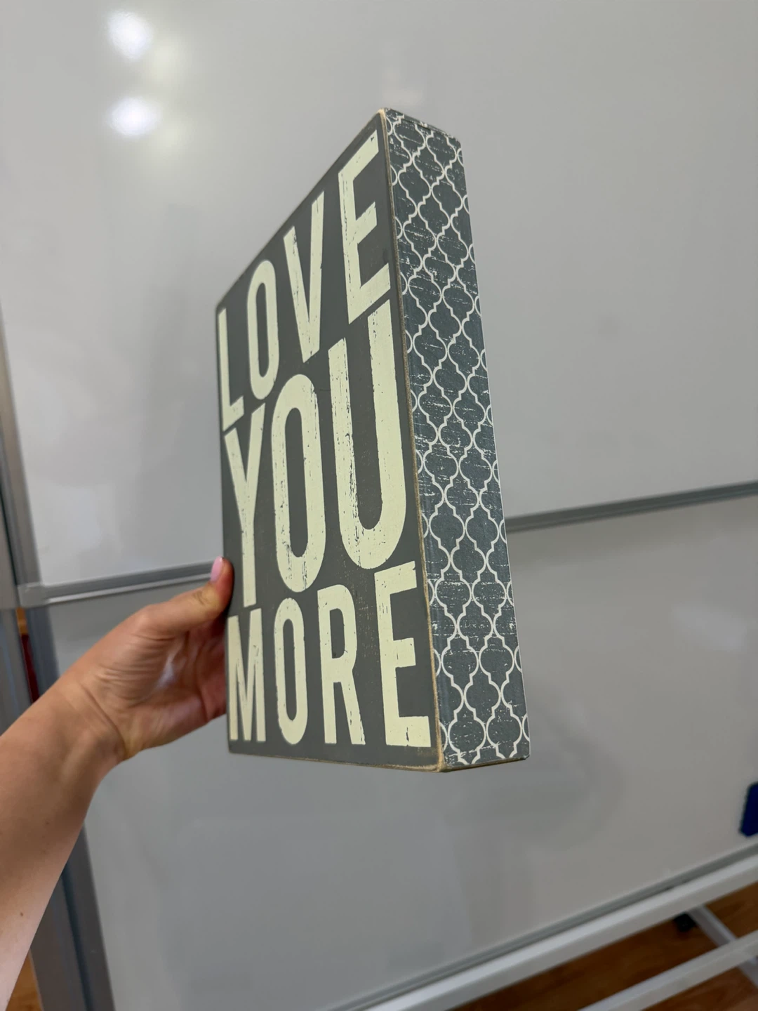 Love You More decorative wooden box sign - photo 2