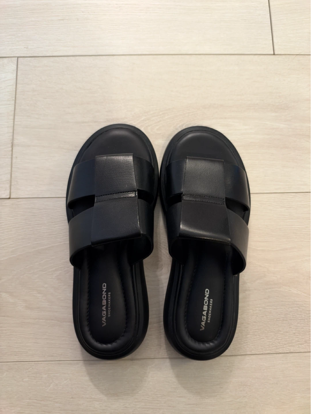 Vagabond Shoemakers Black Leather Sandals