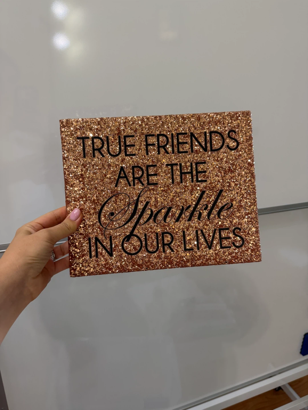 Glitter Wall Decor Sign