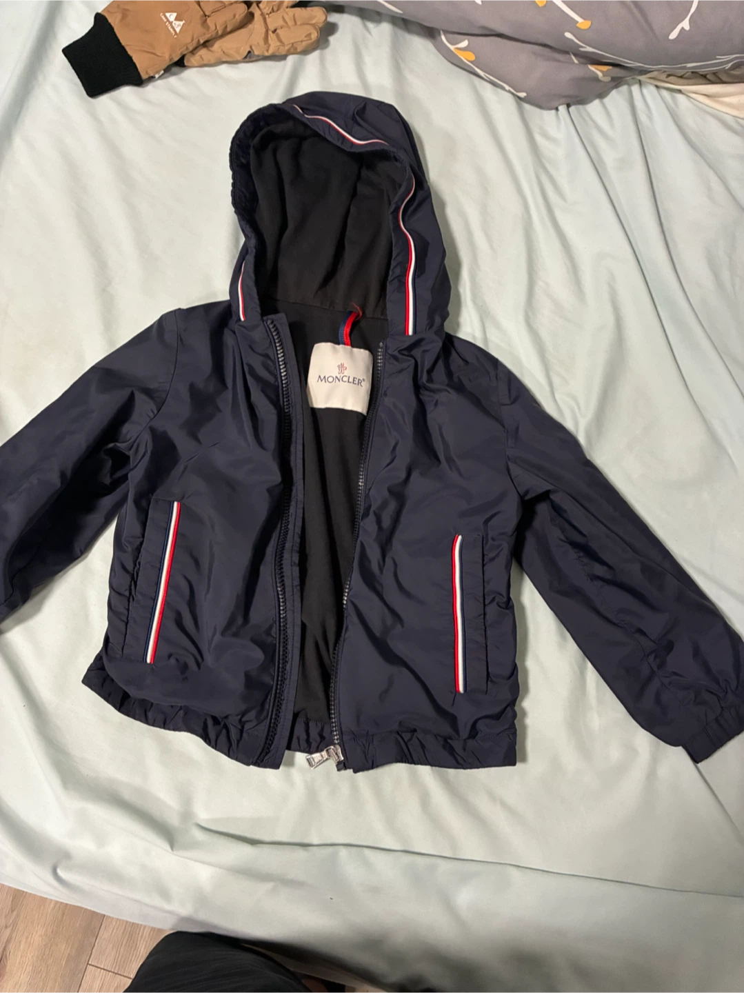 Moncler Navy Blue Kids Windbreaker
