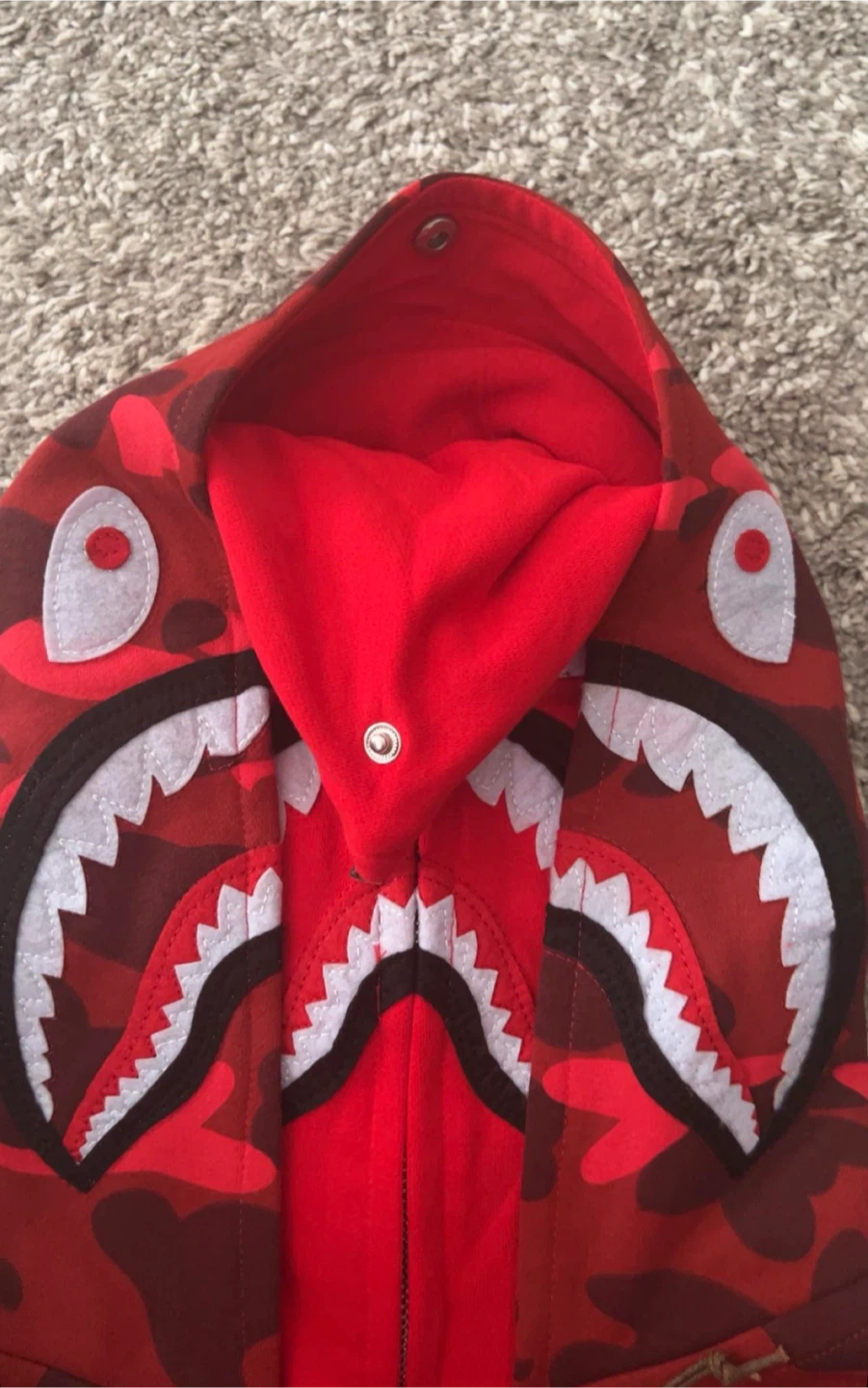 RED DOUBLE HOOD BAPE !!! - photo 3