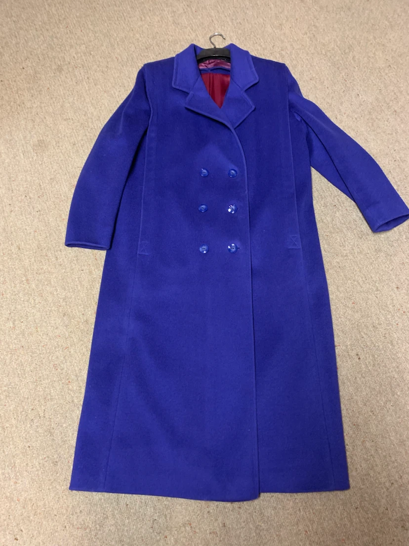 Goodman Manteau Royal Blue Wool Coat