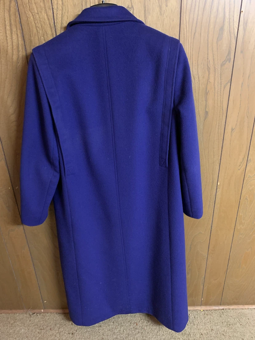 Goodman Manteau Royal Blue Wool Coat - photo 2