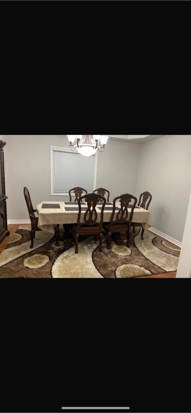 Dining Room Set with showcase with 2 chairs - photo 2