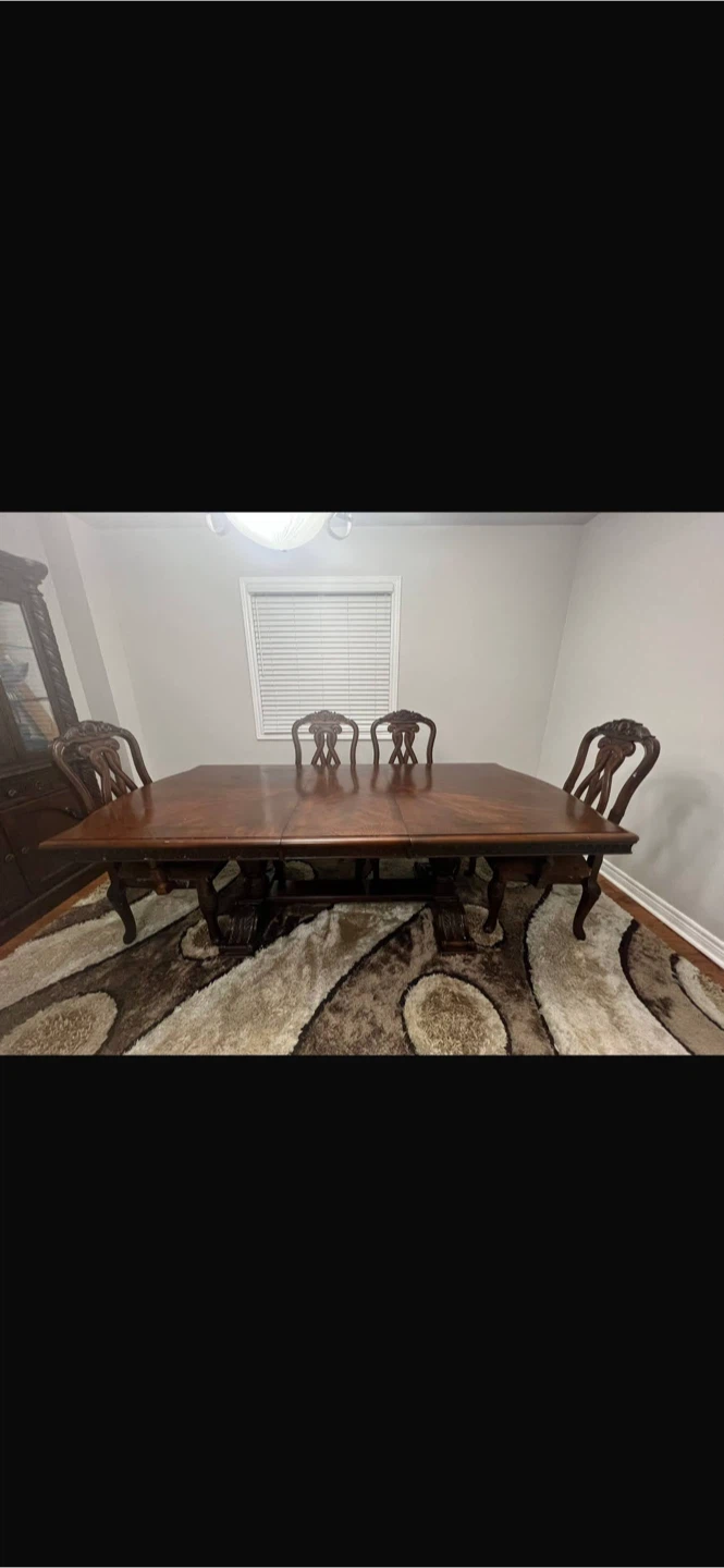 Dining Room Set with showcase with 2 chairs - photo 3