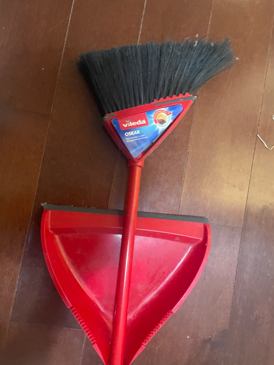 Vileda Oskar Broom and Dustpan Set