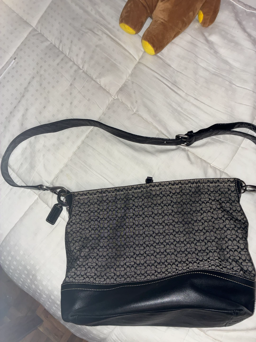 Coach Signature Hobo Bag Black