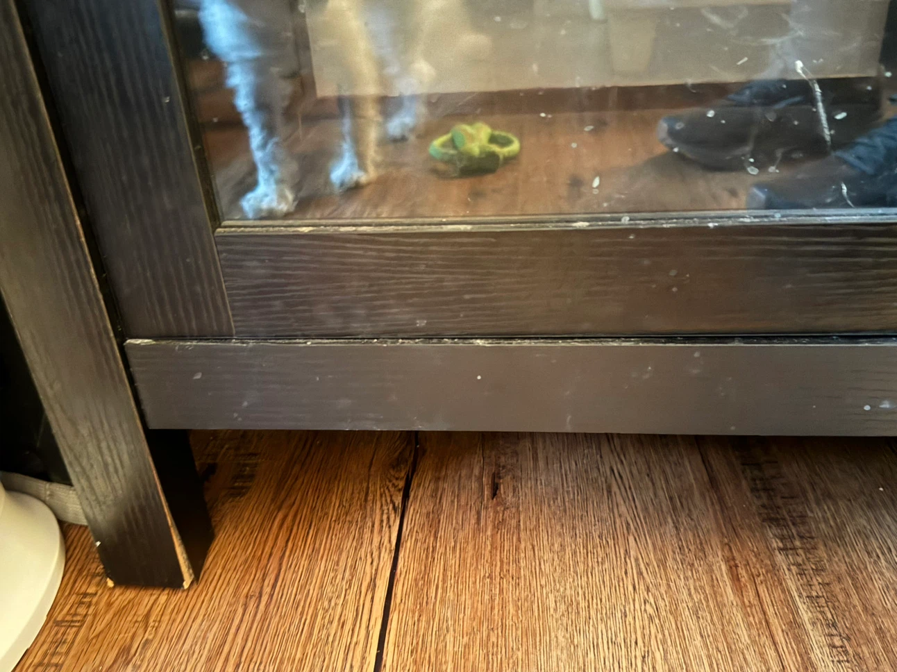 Black TV Stand with Storage - photo 2
