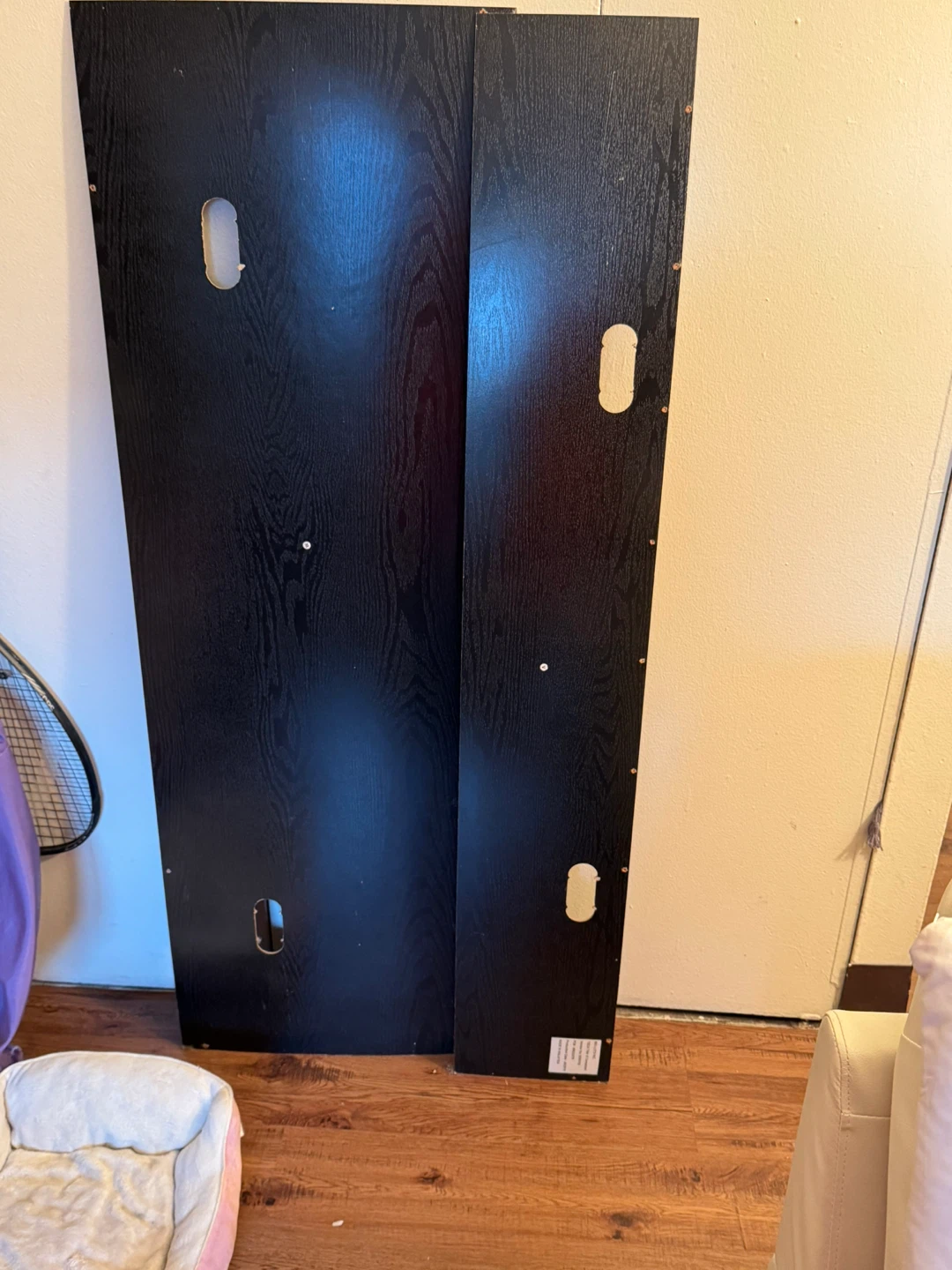 Black TV Stand with Storage - photo 3