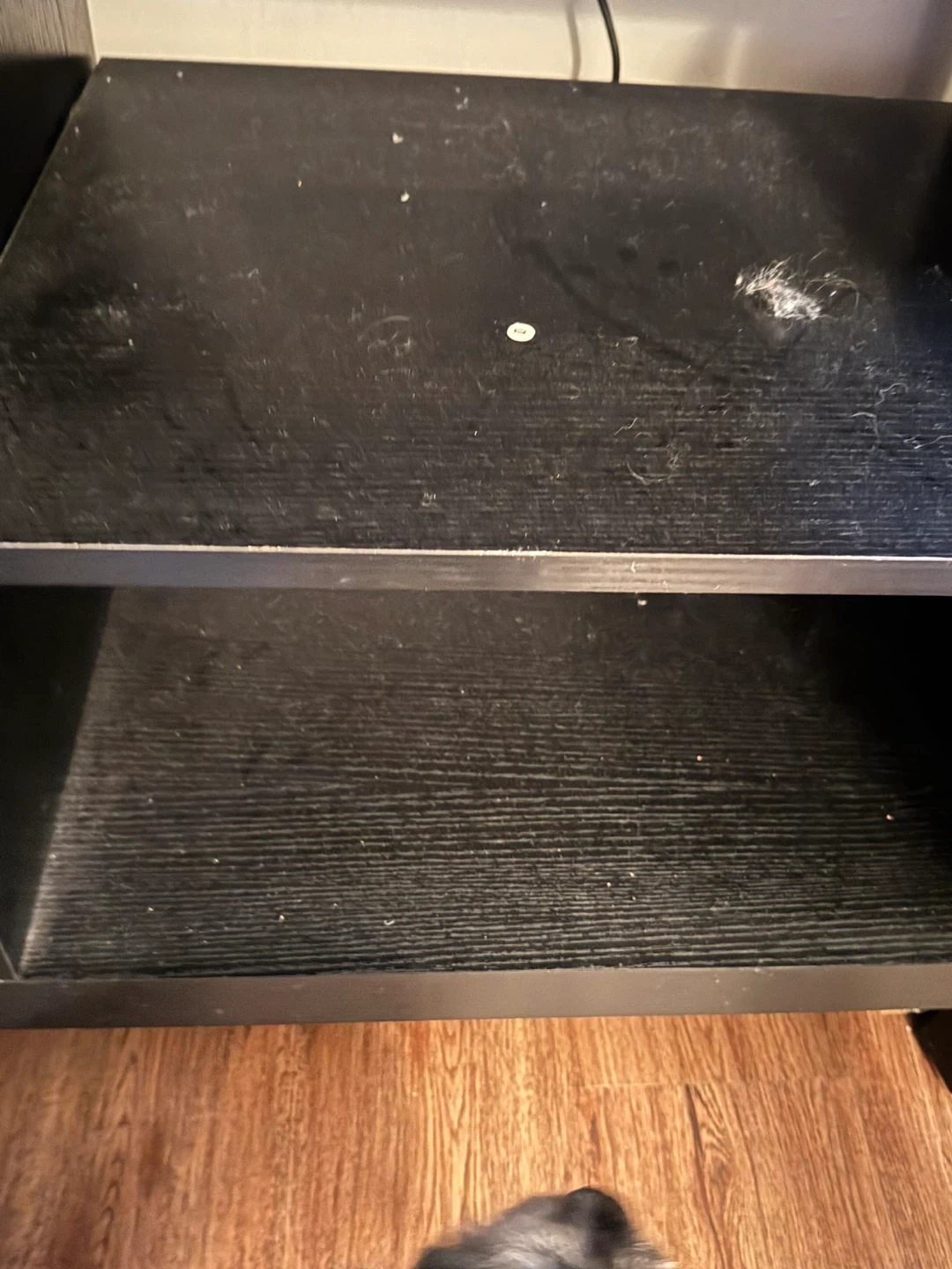 Black TV Stand with Storage - photo 4