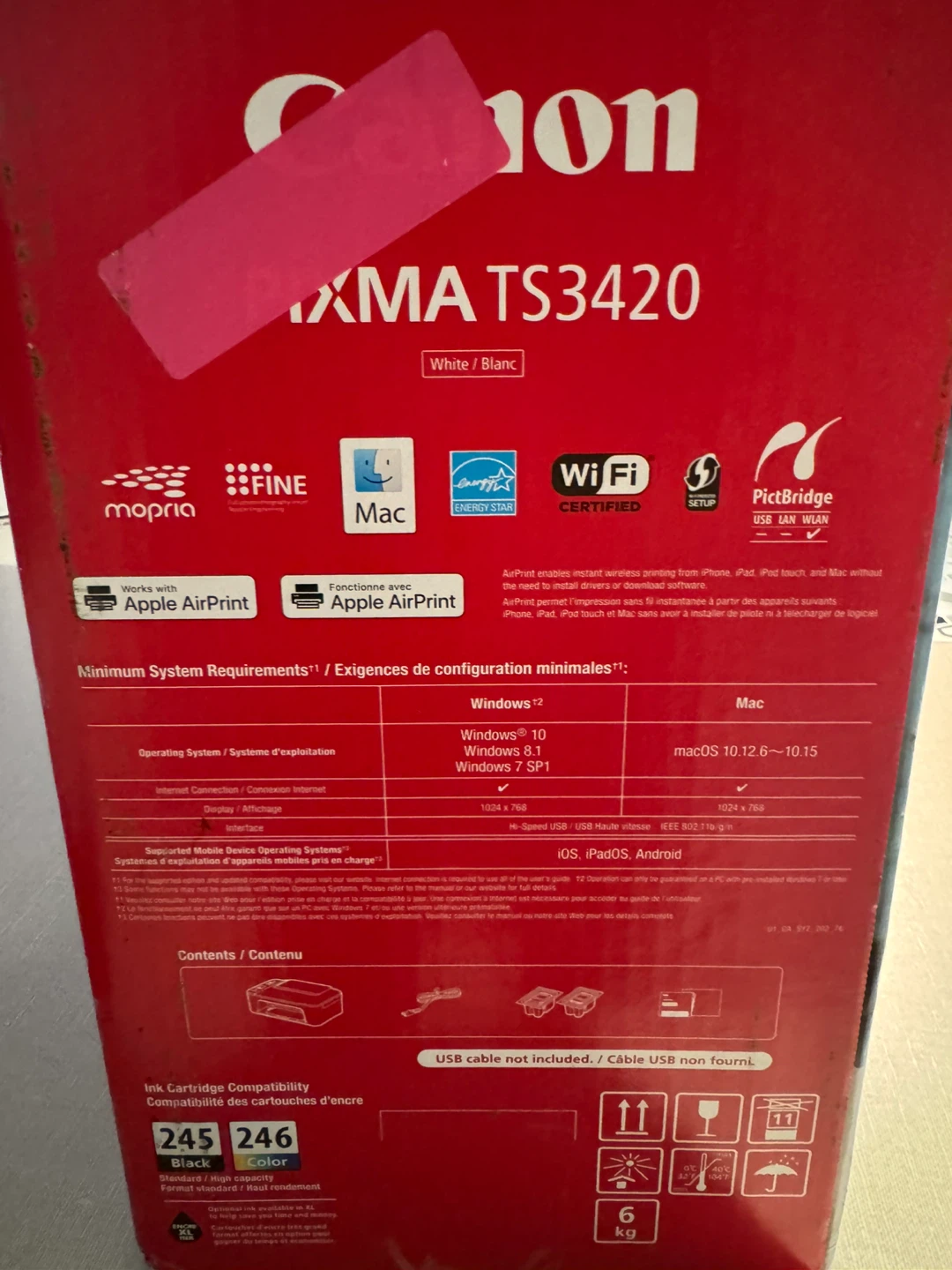 Canon PIXMA TS3420 Wireless All-in-One Printer