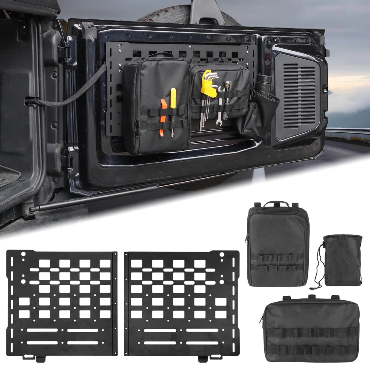 Rear Tailgate Molle Storage Panel Ford Bronco 2021-2026