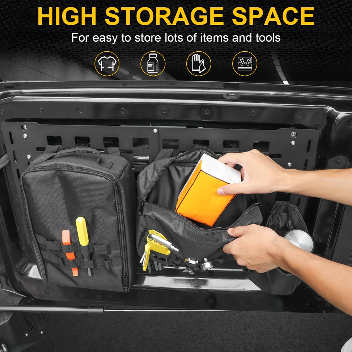Rear Tailgate Molle Storage Panel Ford Bronco 2021-2026 - photo 4