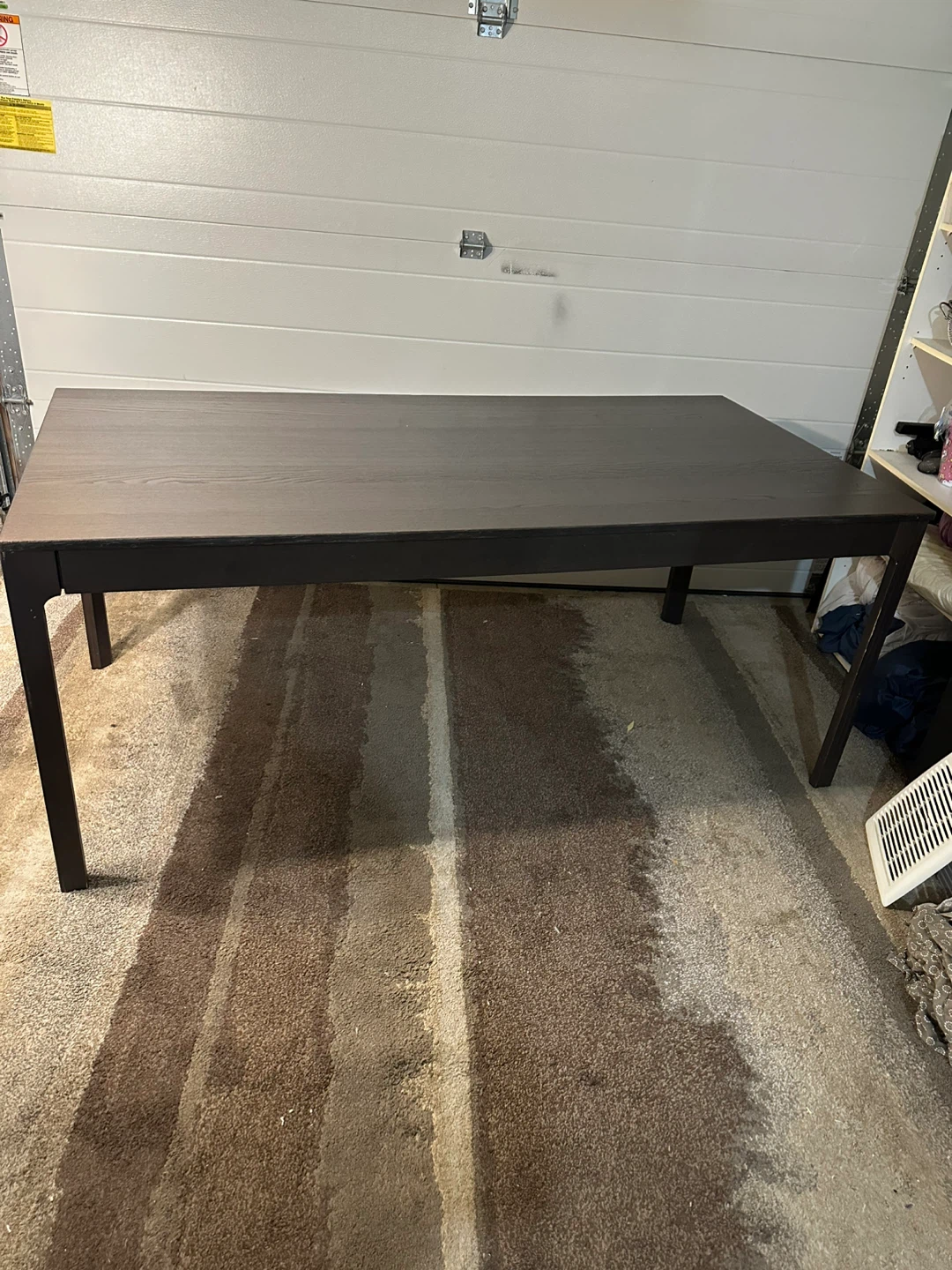 Dark Brown Extendable Dining Table - photo 2