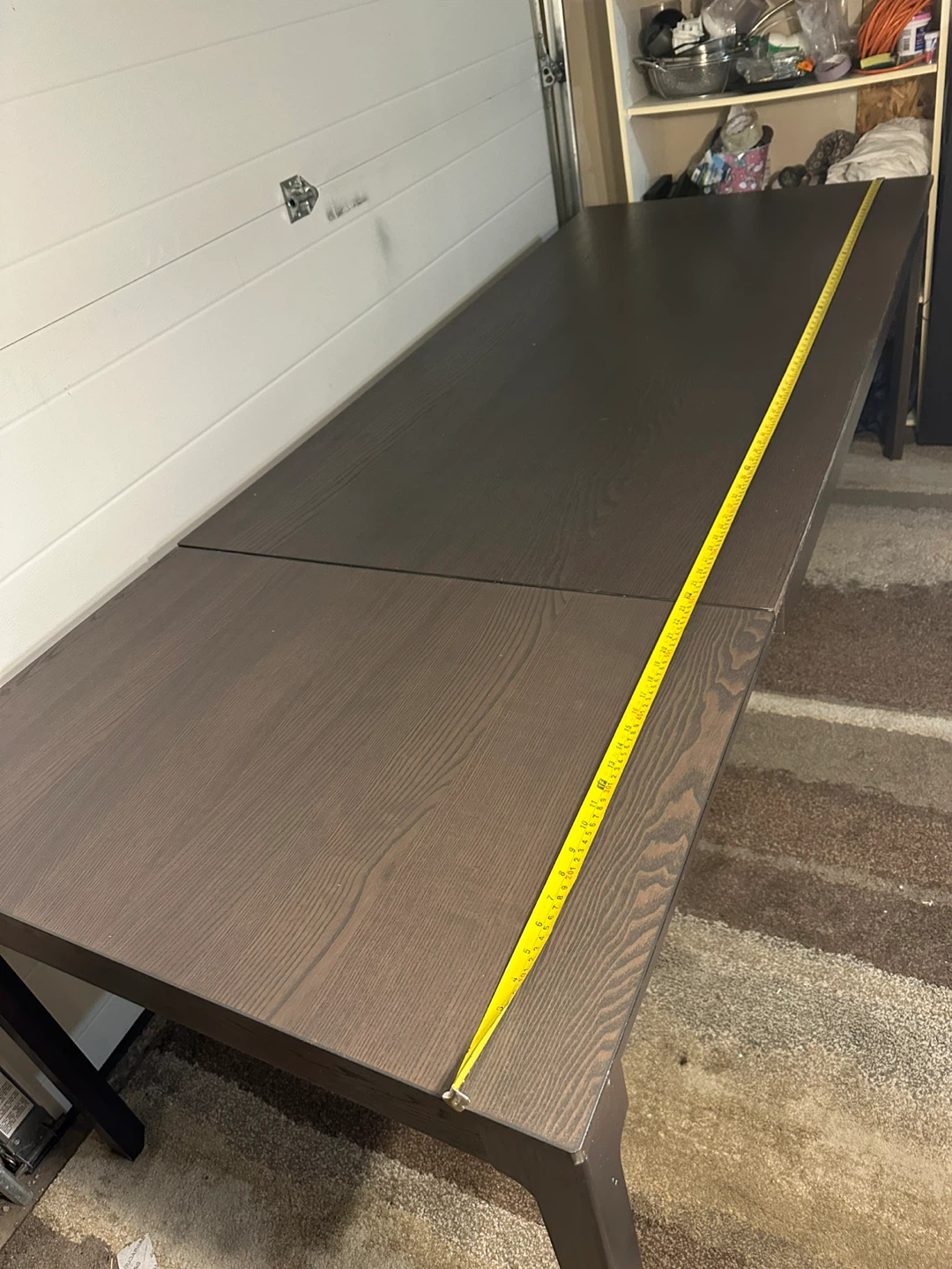 Dark Brown Extendable Dining Table - photo 5