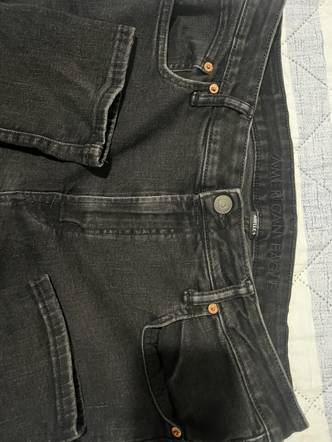 American Eagle Airflex+ Skinny Jeans Black 38x30 - photo 3