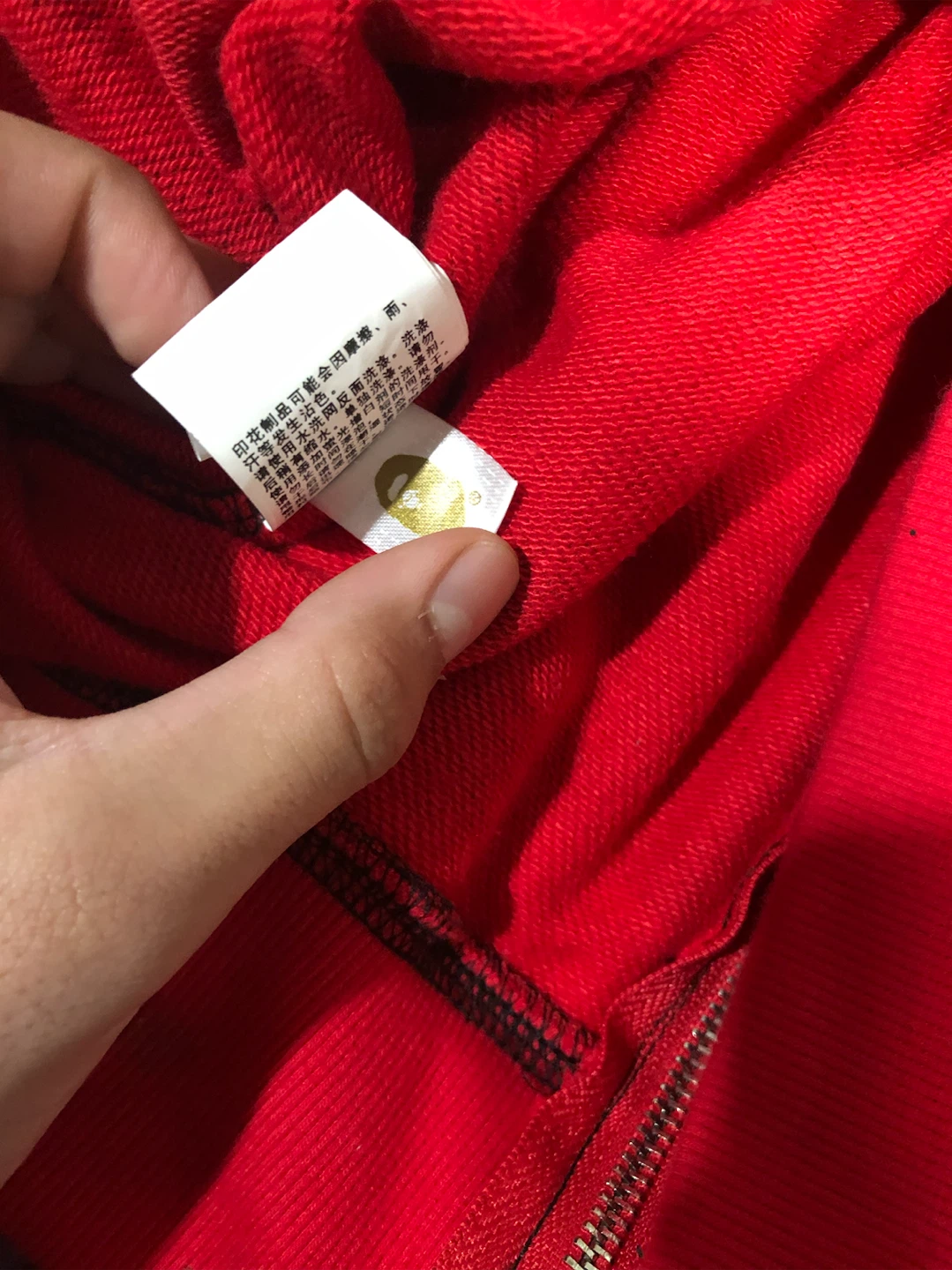 A Bathing Ape Red Camo Shark Hoodie - photo 5