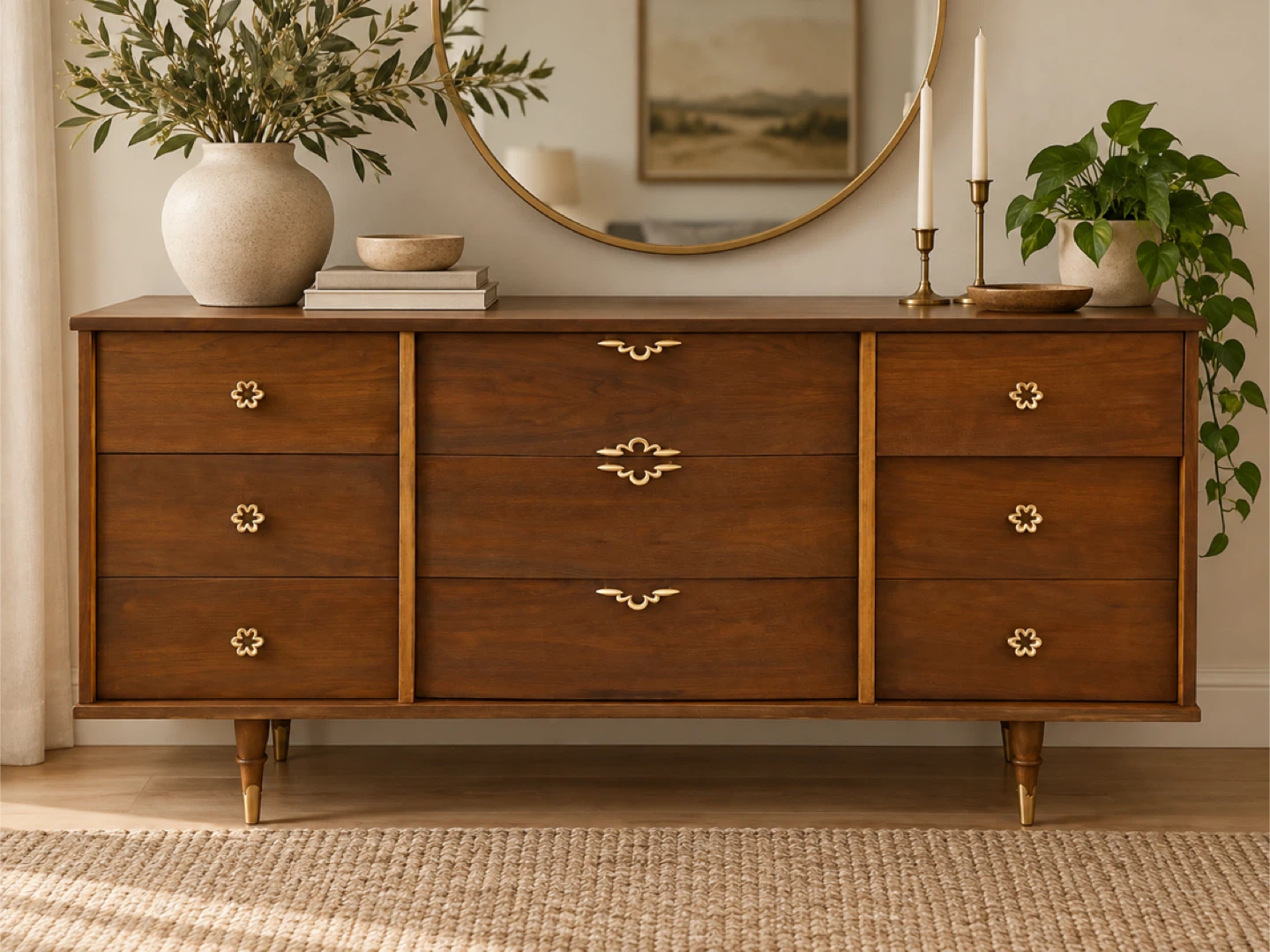 Vintage Mid-Century Moder Dresser | Professionally Refinished