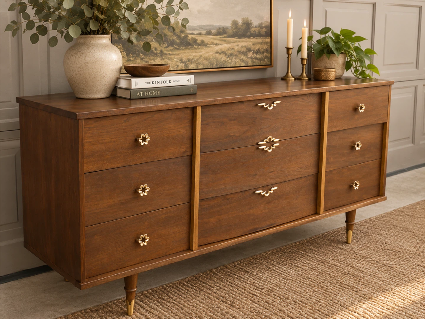 Vintage Mid-Century Moder Dresser | Professionally Refinished - photo 2