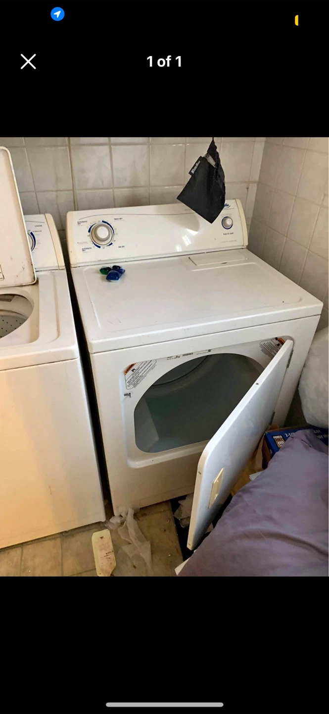 White Electric Dryer Delivered