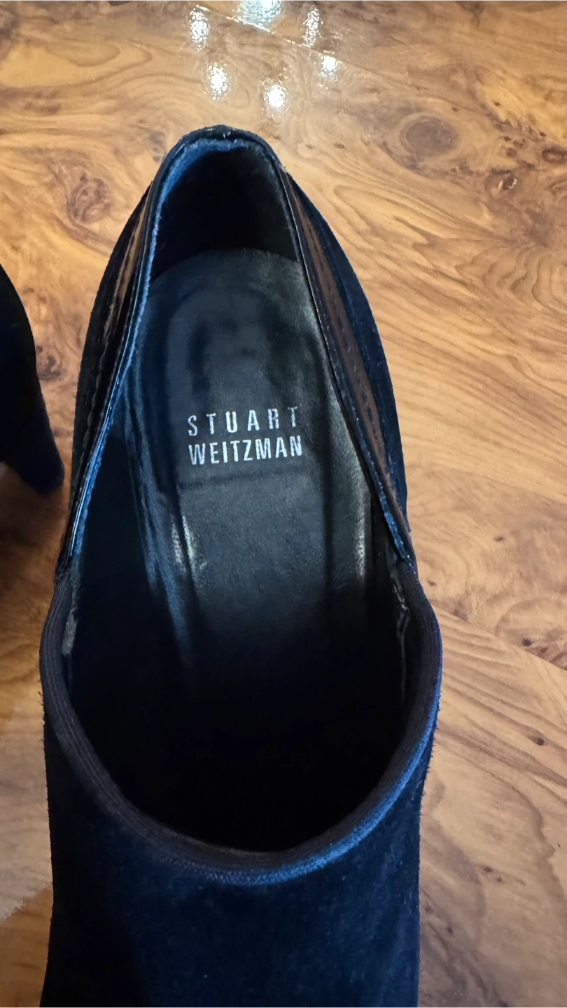 Stuart Weitzman black suede heels - photo 2