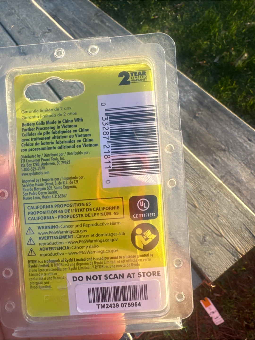 Ryobi USB Lithium 2Ah Rechargeable Battery - photo 2