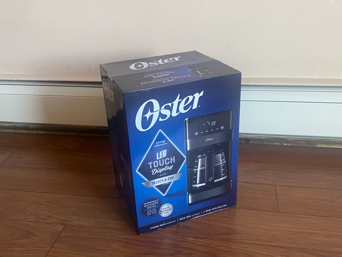Oster 12-Cup LED Touch Coffee Maker