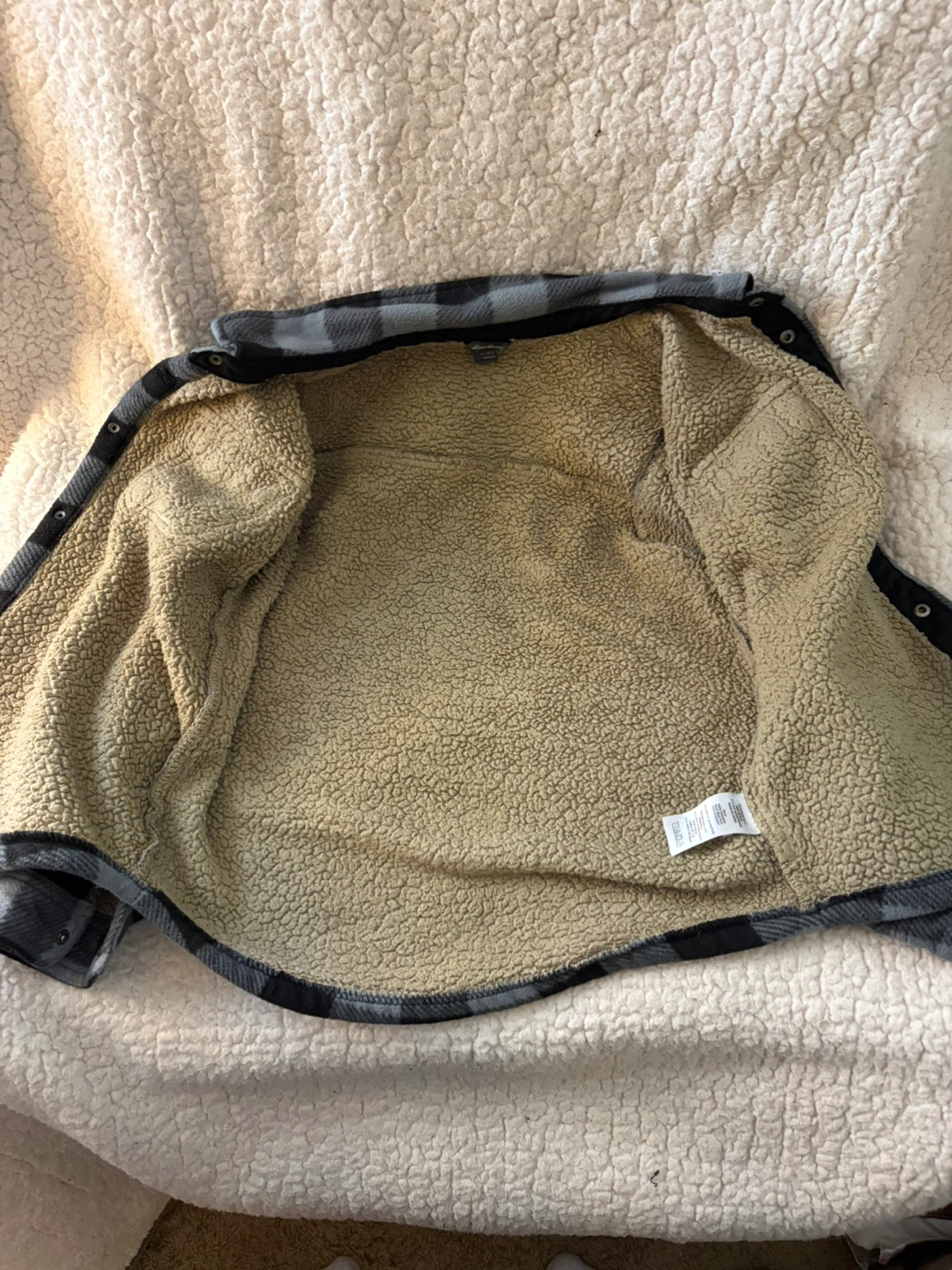Eddie Bauer Kids Sherpa-Lined Plaid Shirt Jacket - photo 2