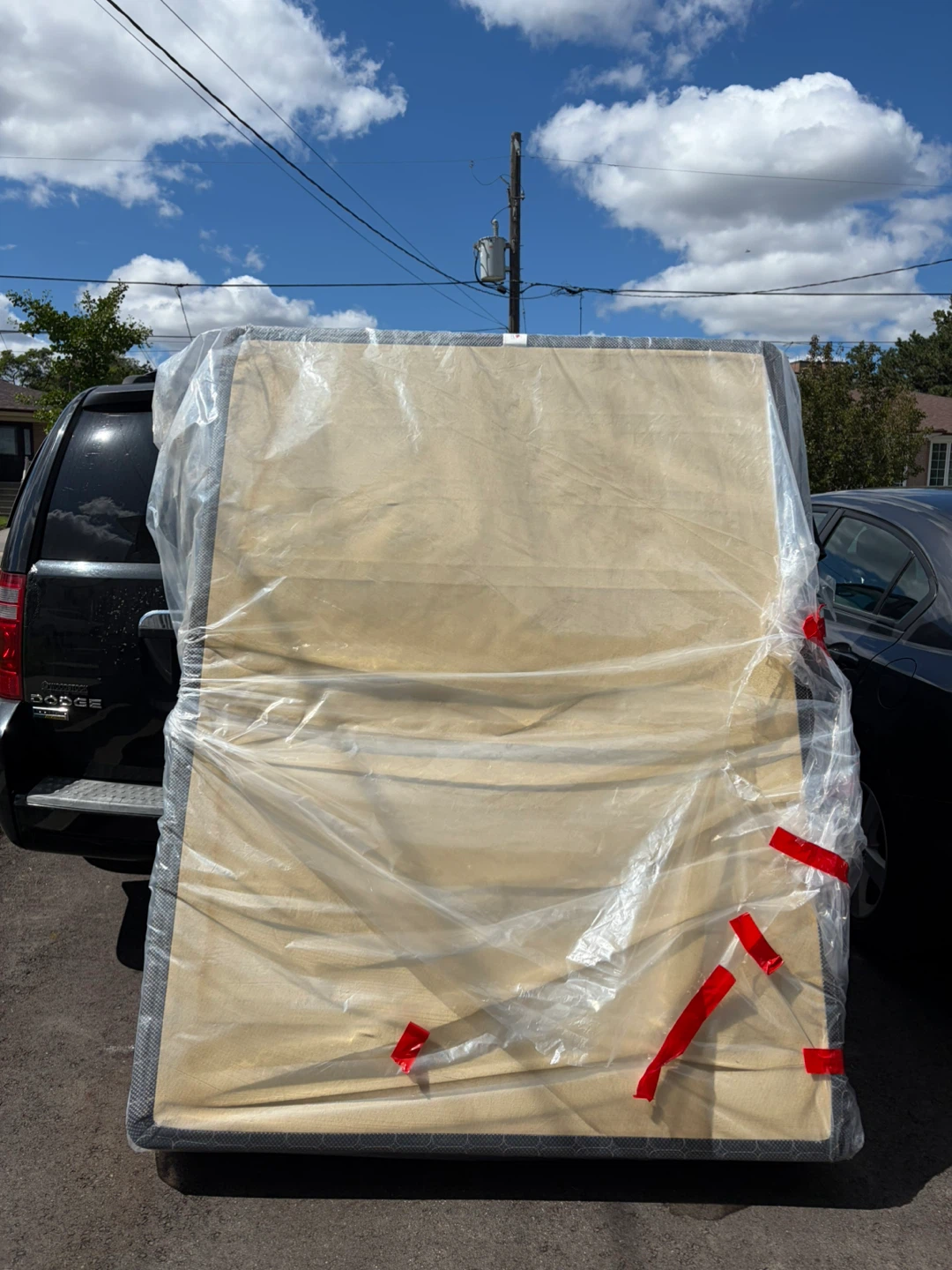 Box spring with metal bed frame QUEEN - photo 3