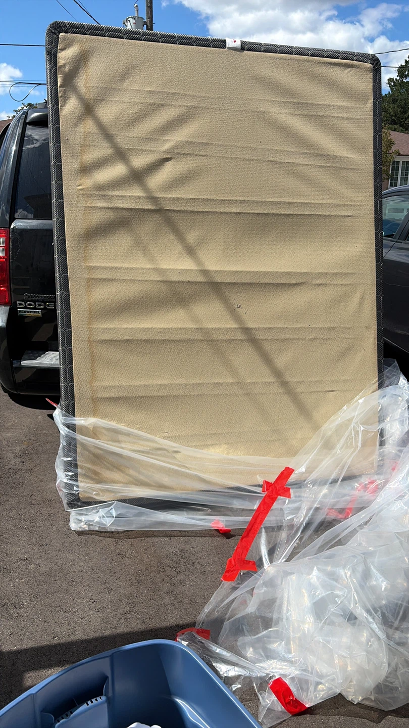 Box spring with metal bed frame QUEEN - photo 5
