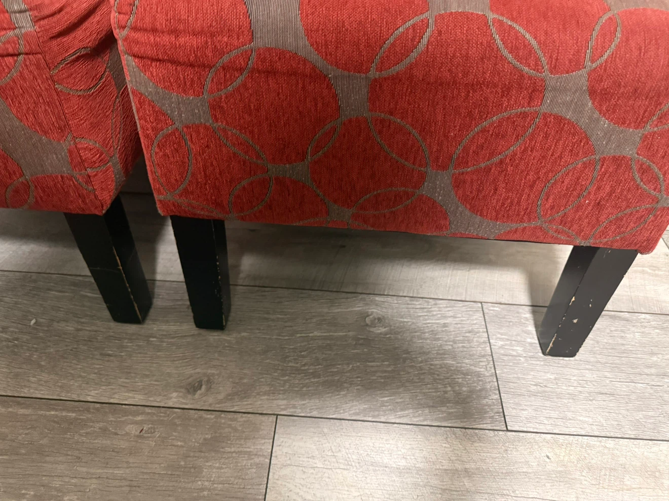 Two armless accent chairs - photo 2