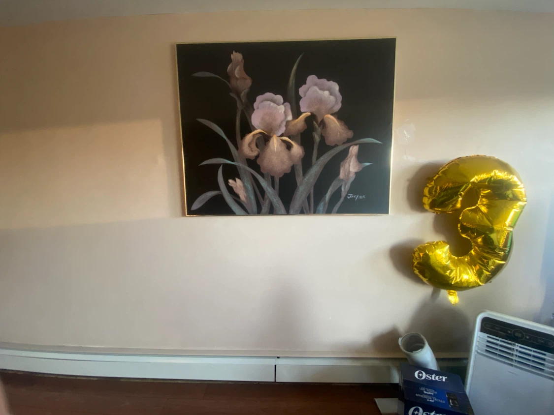 Vintage Floral Painting by Jasper