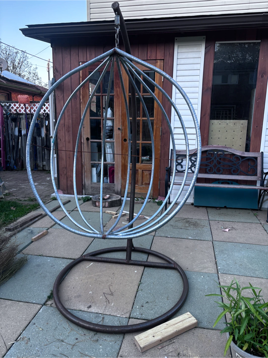 Metal Hanging Egg Chair Frame