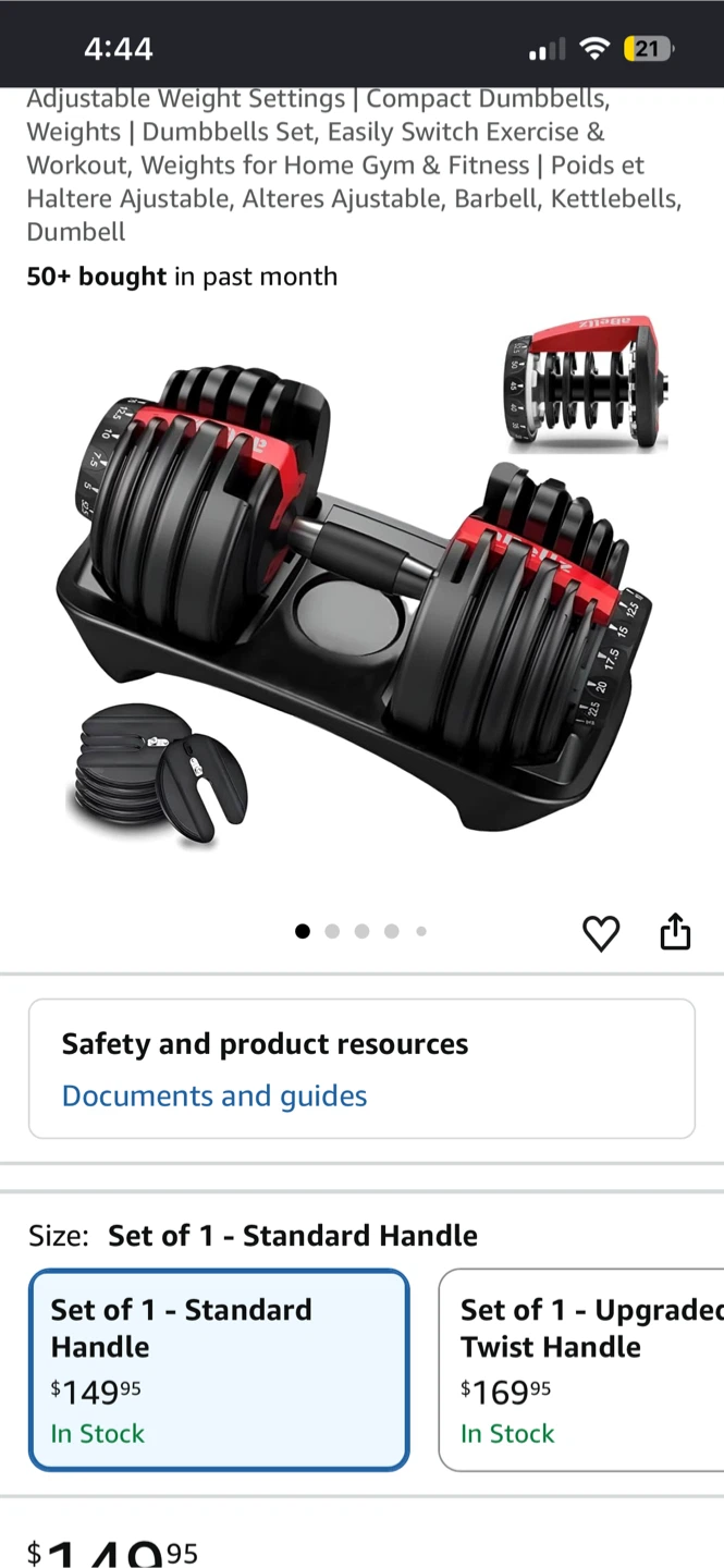 Bowflex SelectTech 552 Adjustable Dumbbell (Single) – $150 - photo 3