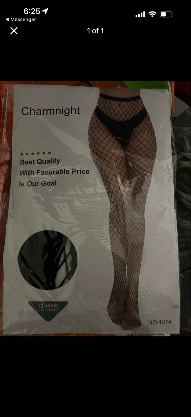 Charmnight Black Fishnet Pantyhose