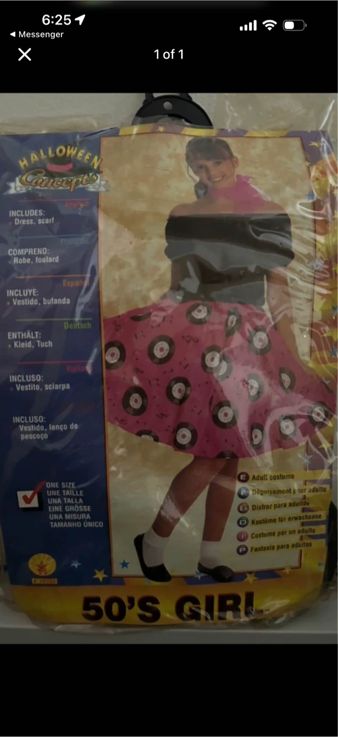 Halloween Concepts 50s Girl Adult Costume