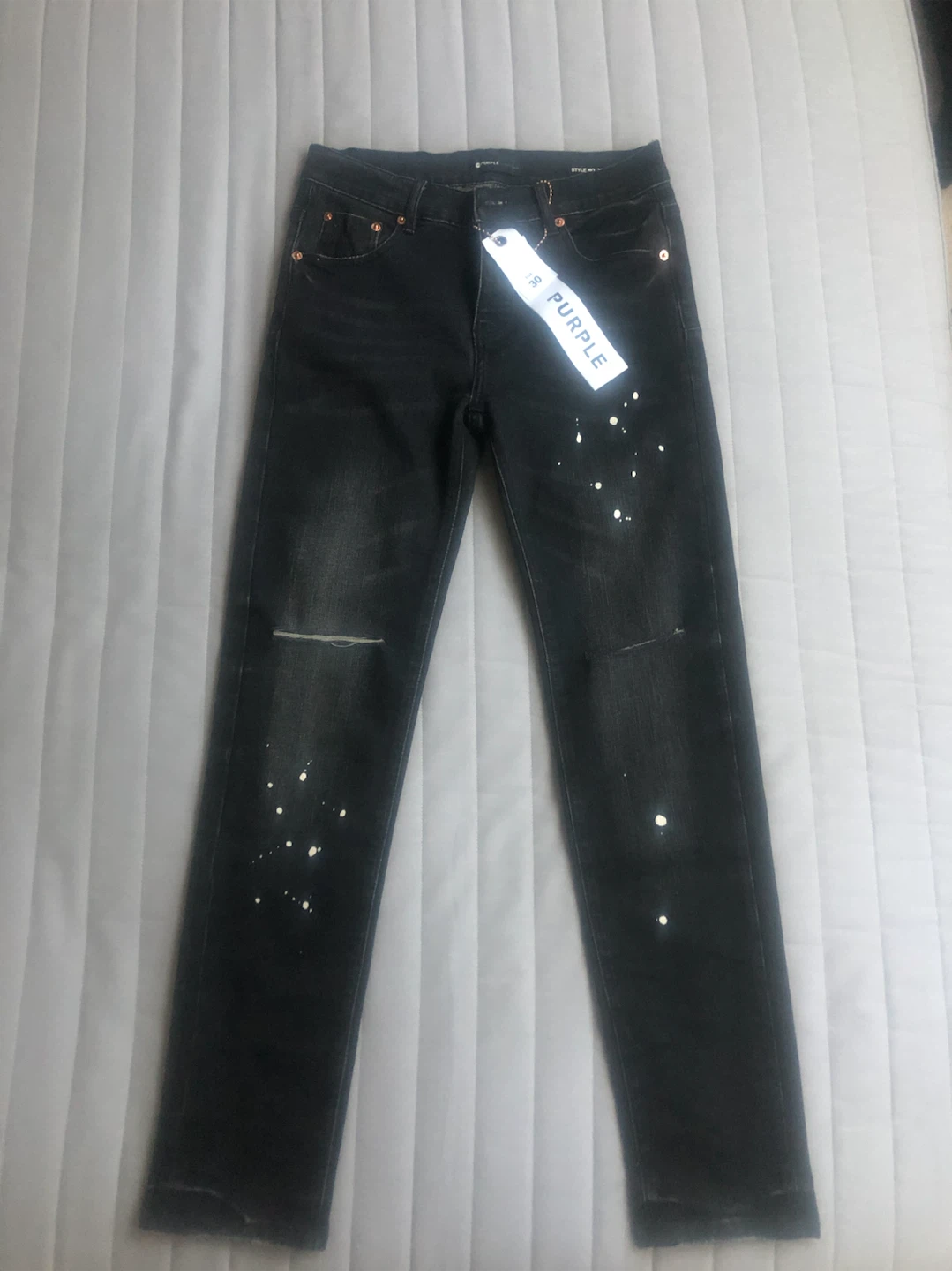 Black purple jeans size men’s 30