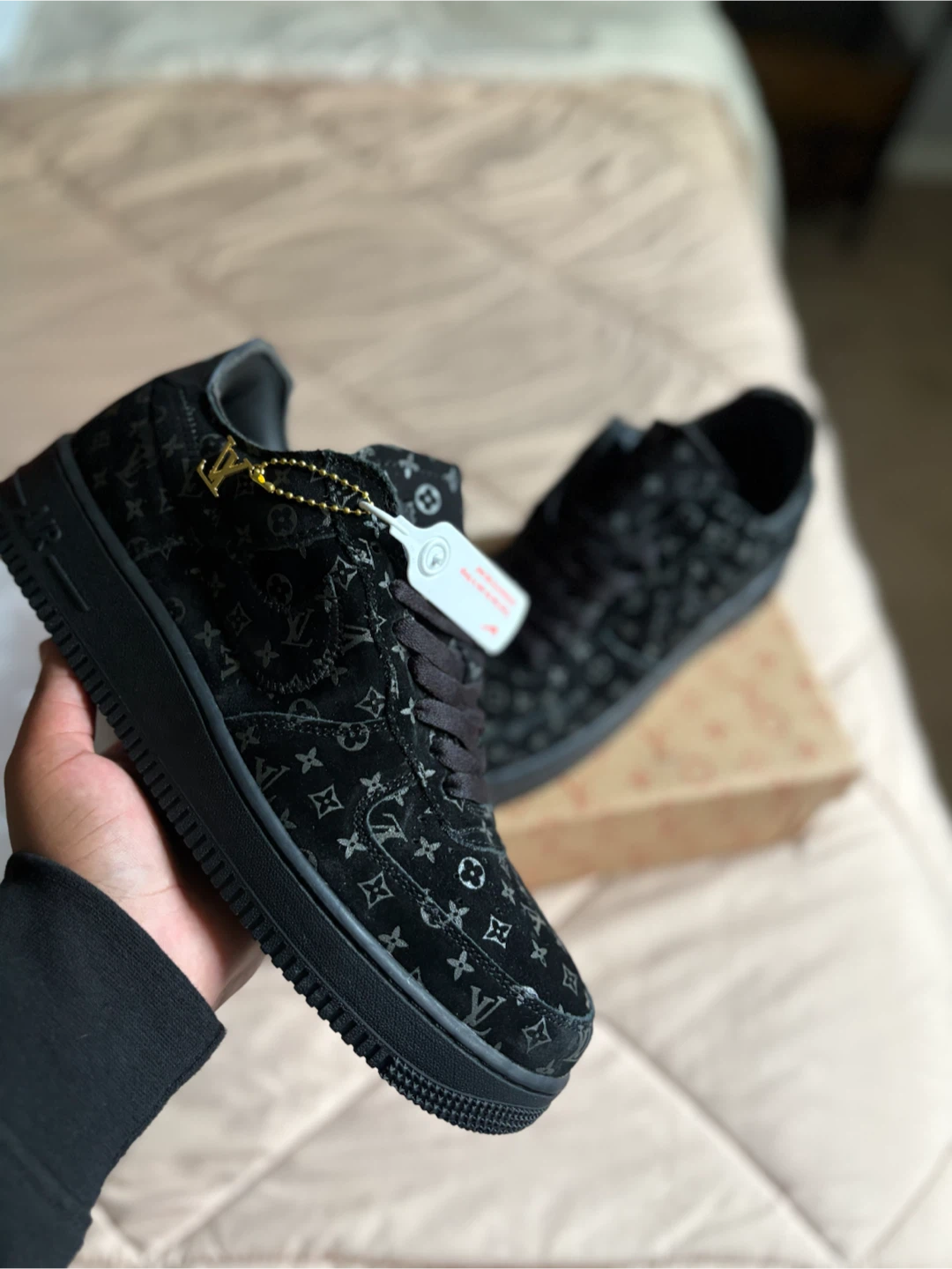 Louis Vuitton x Nike Air Force 1 Black