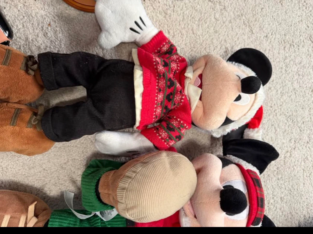 Set of 2 Disney Store Mickey Mouse Holiday Plush - photo 3
