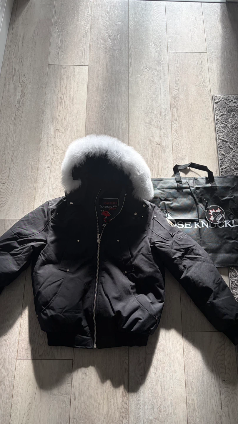 Moose Knuckles Down Filled Bomber Jacket