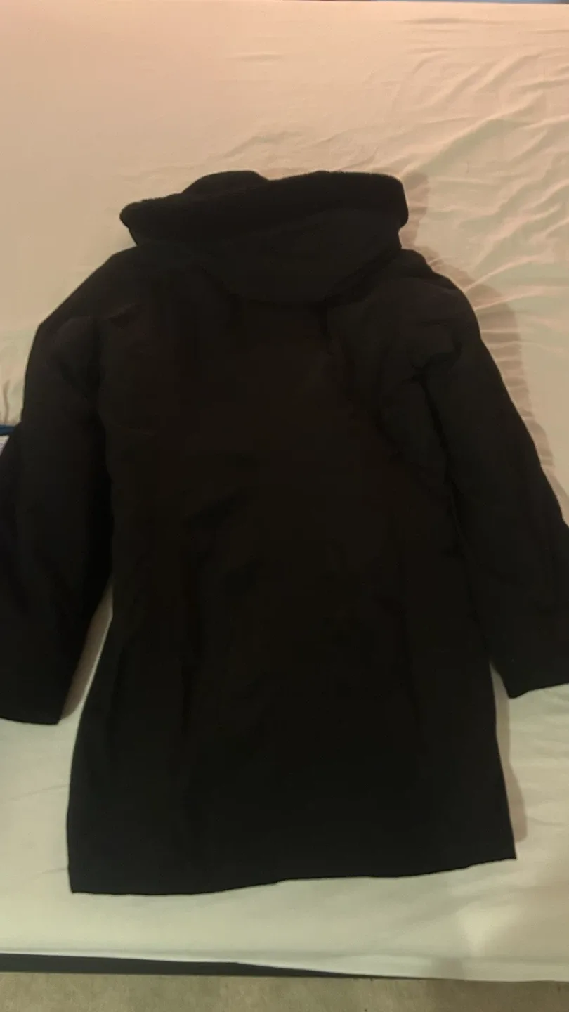 Black Winter Parka Coat - photo 2