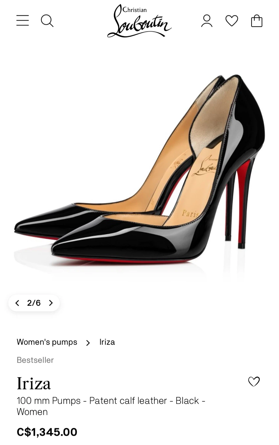 Christian Louboutin Iriza 100 Patent Leather Pumps - photo 2