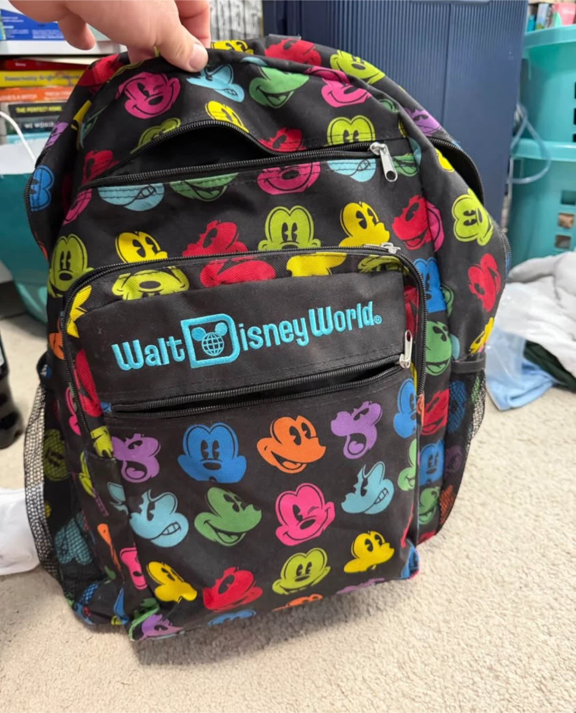 Walt Disney World Mickey Mouse Pattern Backpack