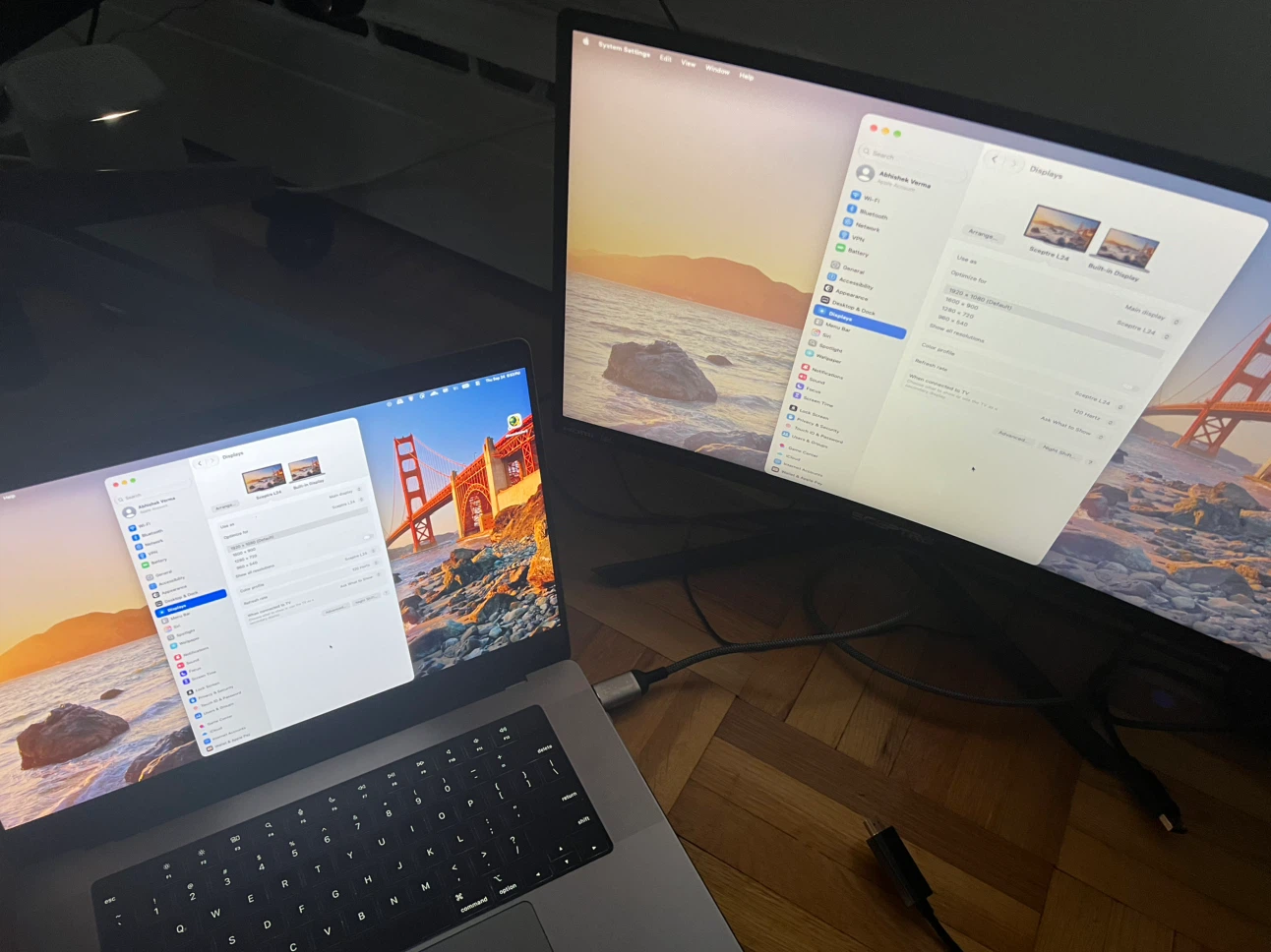 (Moving Sale) Curved Gaming Monitor 144Hz Sceptre L24 - photo 3